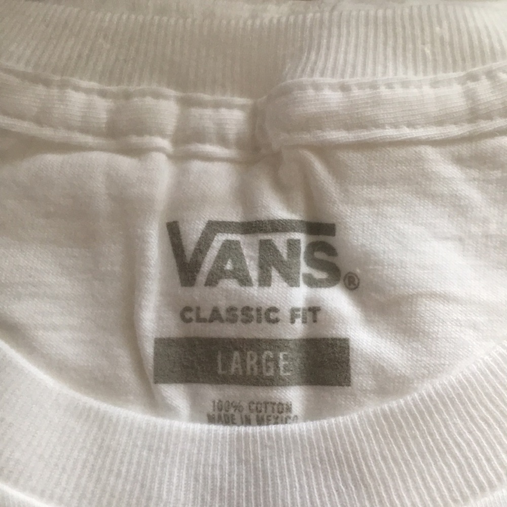 Vans White Vote Graphic T-shirt Size Large NEW - Picture 3 of 3